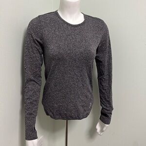 Orangetheory Fitness OTF Long Sleeve Gray Workout Tee Small